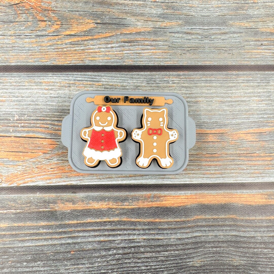 Gingerbread Family Tin 3D Printed Clicker Fidget - Etsy