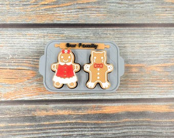 Gingerbread Family Tin 3D Printed Clicker Fidget