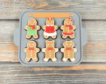 Gingerbread Family Tin 3D Printed Clicker Fidget