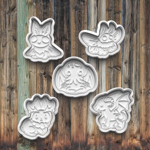 Cryptids Folklore Cookie Cutters, Cookie Stamps