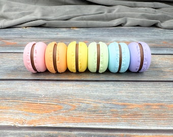 Chocolate Macaron 3D Printed Clicker Fidgets