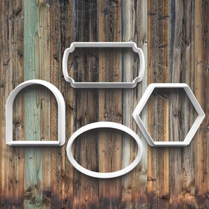 Simple Shapes Cookie Cutters, Cookie Stamps