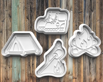Camping Cookie Cutters, Cookie Stamps