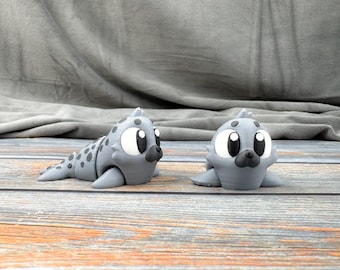 Spotted Seal Articulated 3D Printed Fidget Figure