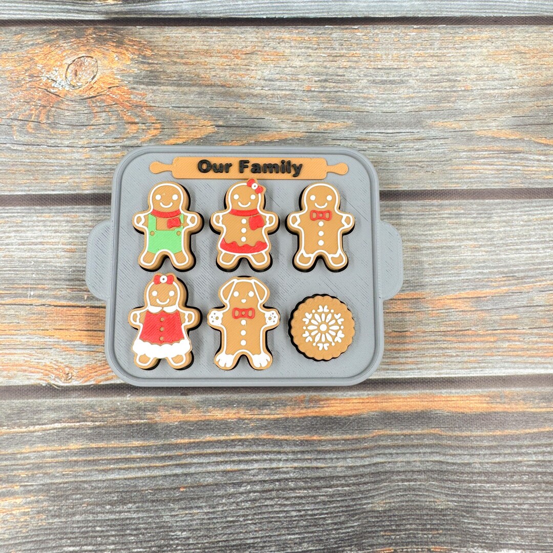 Gingerbread Family Tin 3D Printed Clicker Fidget - Etsy