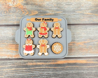 Gingerbread Family Tin 3D Printed Clicker Fidget