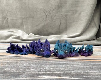 Lunar Dragon Hatchling (Tadling) 3D Printed Fidget Figure