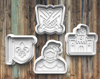 Knight Cookie Cutters, Cookie Stamps
