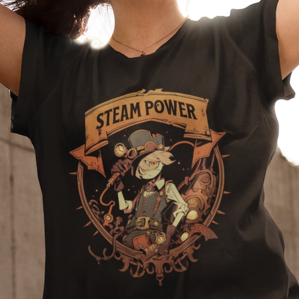 Steampunk Tshirt Clockwork Shirt, Alternative Clothing Available In Plus Size, Gift For Alt Person Steampower Design