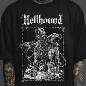 Hell Hound Cerberus Tshirt, Underworld Dog Hades Shirt Alternative Clothing, Tattoo Inspired Greek Mythology Gifts For Her Him