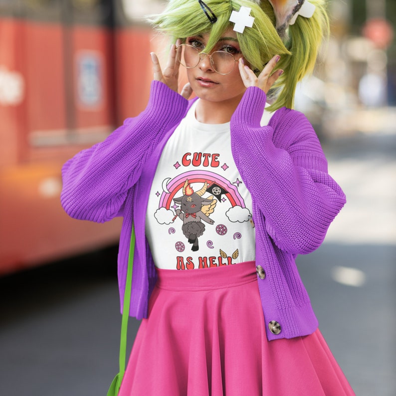 Pastel Demon Kawaii Tshirt, Creepy Cute Soft Grunge Alternative Clothes