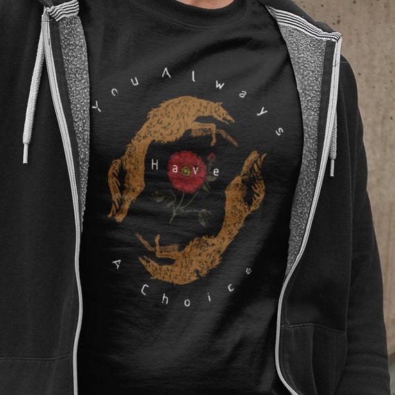 T shirt weerwolf oudere emo gotische mode alternatieve kleding wolvenshirt poppy art grunge stijl topcadeaus voor mannen vrouwen Etsy Nederland