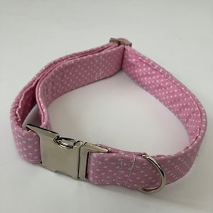 Pink Polka Dots Petplay Collar