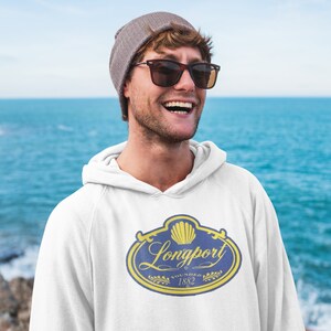 Longport NJ Hoodie, Smiley Water Tank logo