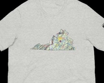 Custom VFR Sectional Flying T-Shirt