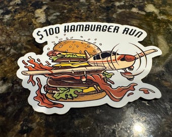 100.00 Hamburger Run Flying Magnet