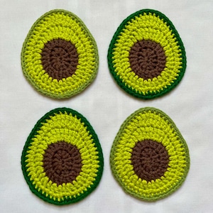 Avocado Coaster Crochet Pattern (PDF Instant Download)