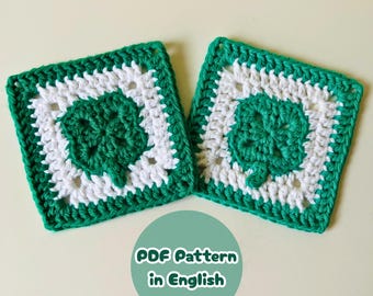 Shamrock Granny Square Crochet Pattern: Easy Motif for Bags, Blankets,  or Garments (PDF Instant Download)