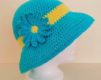 Summer Bucket Hat Crochet Pattern: Beginner-Friendly Sun Hat (PDF Instant Download)