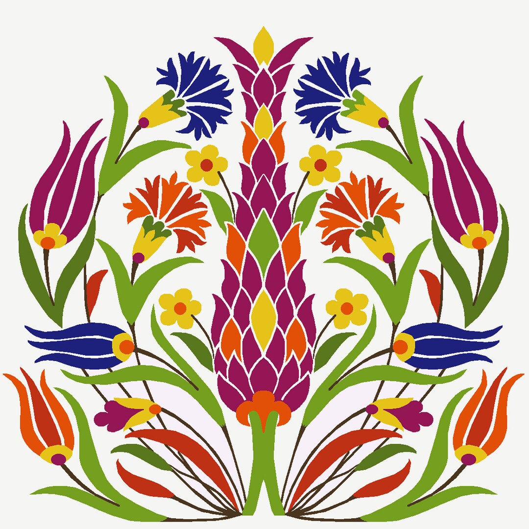 Cross Stitch Pattern PDF Stitch Digital File Vibrant Colors Etsy