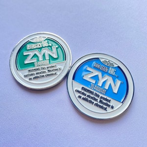 Zyn Challenge Coin! (NOT a nicotine product!)|Ball marker, Challenge Coin, Golf Marker.