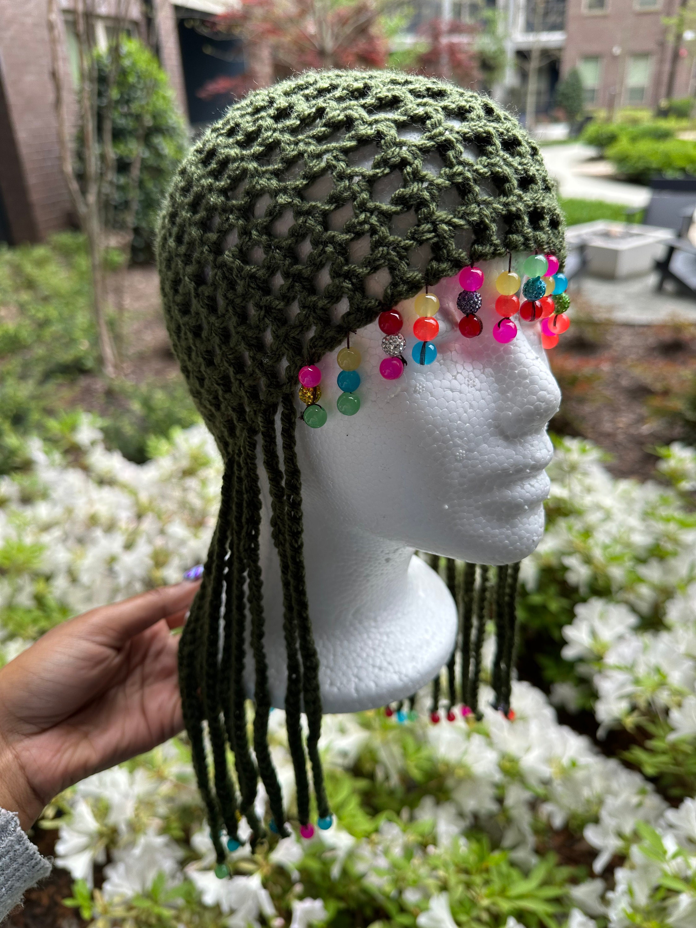Marchen ♥ Crochet beanie bonnet hat /追跡付 Crochet Beanie