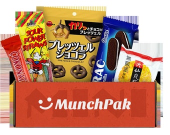 MunchPak International Snack Box (5 Count) - Variety of Individually Wrapped Full Sized Snacks from Around the World - Unique Gift Idea