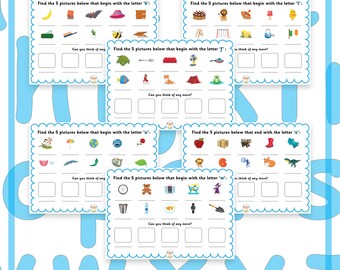 26 Phonics Worksheets Digital Download only