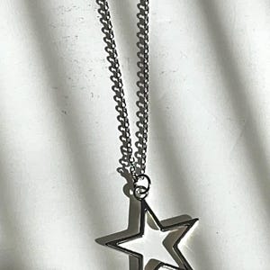 Silver Screen Star Pendant Necklace