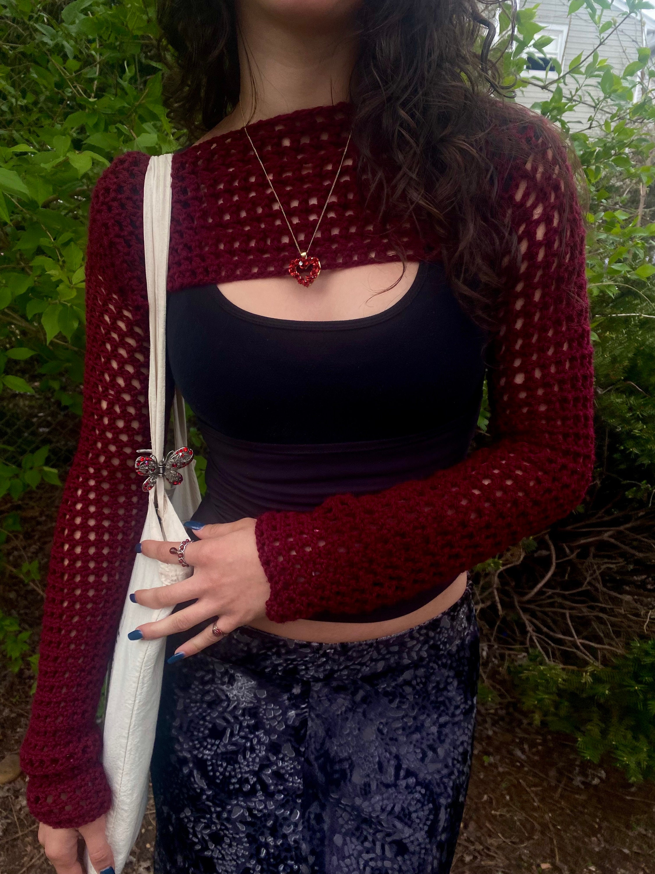 Crochet Bolero Shrug Crochet Shrug Long Sleeve Crochet Shrug Sleeves