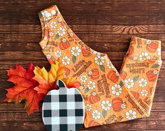 Baby Girl Fall Pumpkin Romper