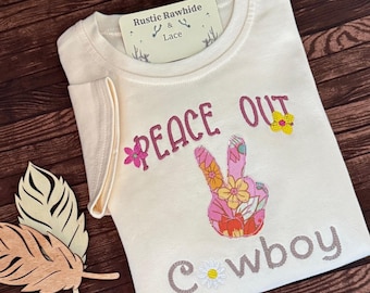 Cowgirl's Peace Out Cowboy Shirt