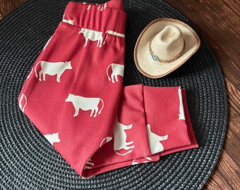 Farm Cow Gender Neutral Baby Leggings: 100% Organic Cotton