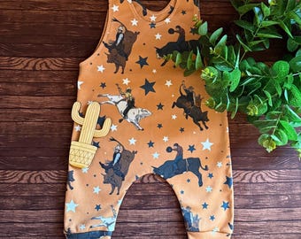 Baby Bucking Bulls Romper