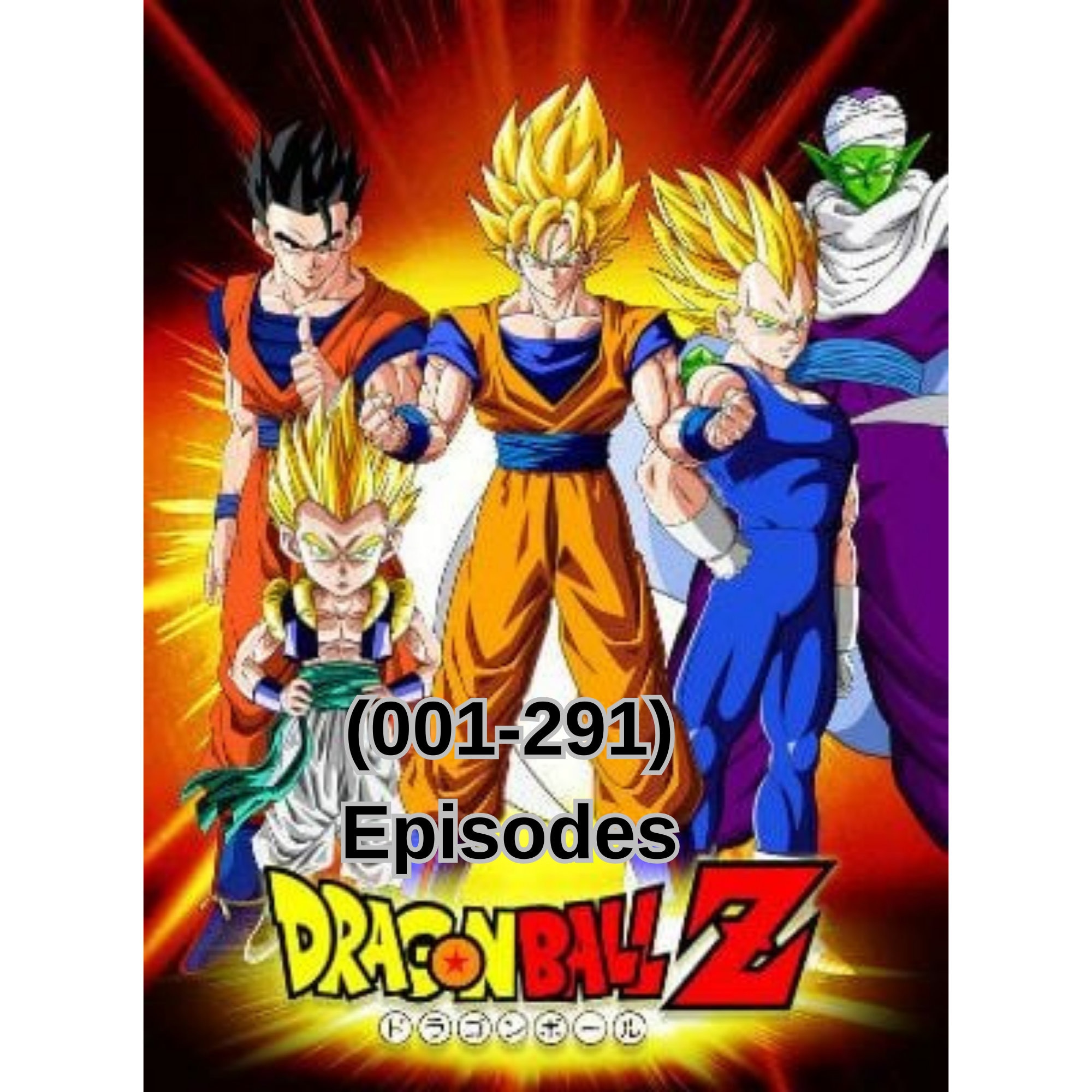 DVD Dragonball Z Ep 1-291End. English Dub. Dual audio