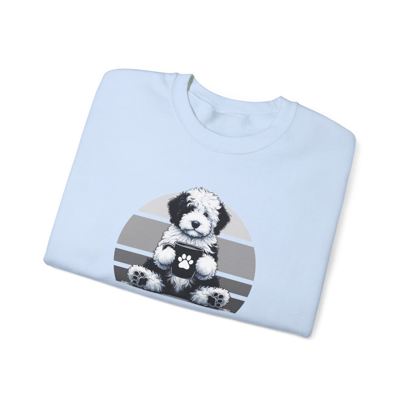 Sheepadoodle Sweatshirt, Doodle Shirt, Doodle Mom, Sheepadoodle Mama, Dog and Coffee, Cute Dog Shirt, Dog Mom Crewneck, Coffee Sweatshirt, Dog Sweatshirt, Dog Owner Shirt