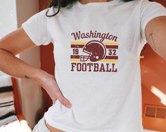 Washington Football Baby Tee, Washington Football, Womens Football Shirt, Washington Baby Tee, Football Baby Tee, Game Day Baby Tee