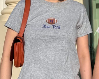 New York Football Baby Tee, New York Football, Womens Football Shirt, Football Baby Tee, New York Shirt, Game Day Baby Tee, Baby Tee