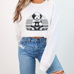 Sheepadoodle Sweatshirt, Doodle Shirt, Doodle Mom, Sheepadoodle Mama, Dog and Coffee, Cute Dog Shirt, Dog Mom Crewneck, Coffee Sweatshirt, Dog Sweatshirt, Dog Owner Shirt