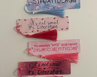 Smut Bookmarks | Spicy Romance Gifts | Bookish Accessories for Romance Readers