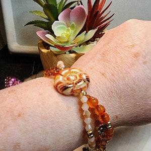 Fall Flower Bracelet  Autumn Bohemian Style