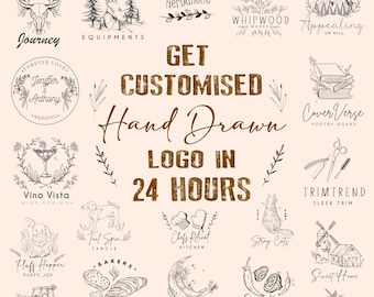 Custom Hand Drawn Logo, Custom Hand Made Logo, Photography Logo, Business Logo Design, Custom Logo Design, Logo, Signature Logo Design,