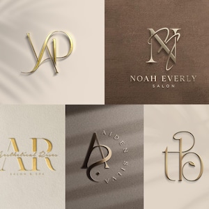 Progettazione di loghi personalizzati / Logo iniziale minimalista di lusso / Logo monogramma personalizzato / Progettazione di loghi personalizzati, logo artistico per la tua attività