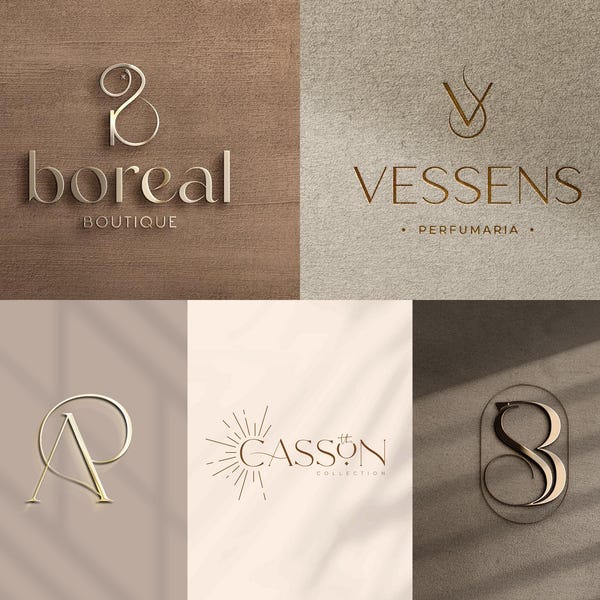 Aangepast logo-ontwerp | Luxe monogramlogo | Minimalistische bruiloft initialen | Logo ontwerp zakelijk huisstijl | Gepersonaliseerd logo | Stickerslogo