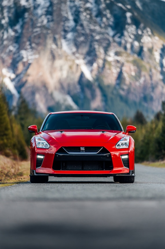 Red Nissan R35 GTR Poster - Etsy