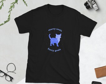 almas estrelladas objetivos peludos camiseta unisex de manga corta