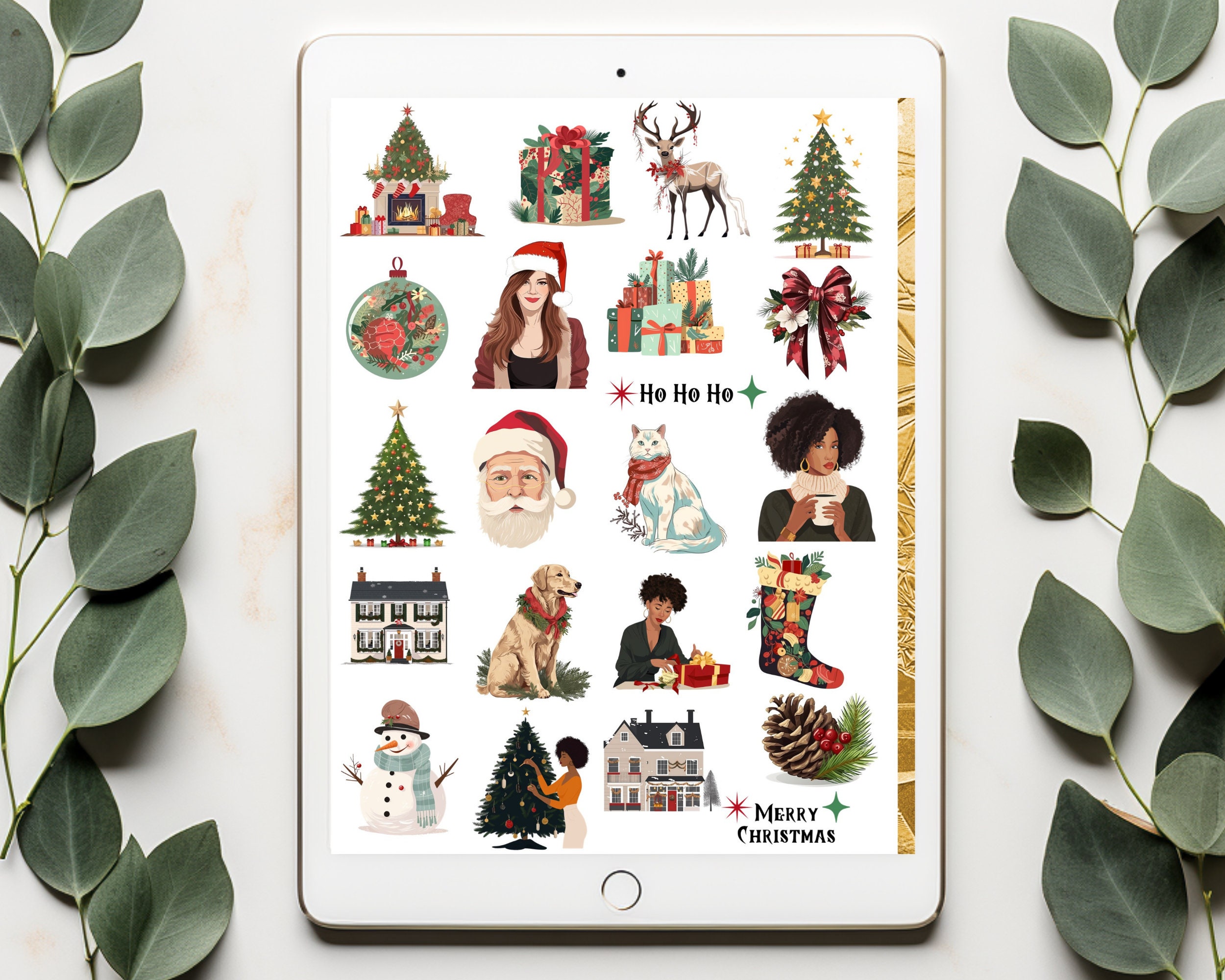 Holidays Digital Stickers for Goodnotes | 65 Christmas GOODNOTES ...