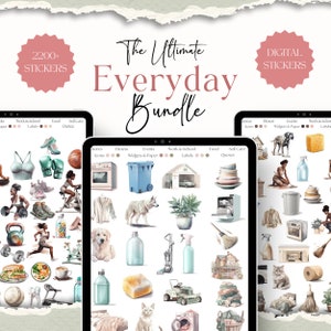 Everyday Digital Sticker Bundle for GoodNotes 2200+ GoodNotes Stickers for Black Girls for Daily Life Digital Planner Noteshelf Stickers