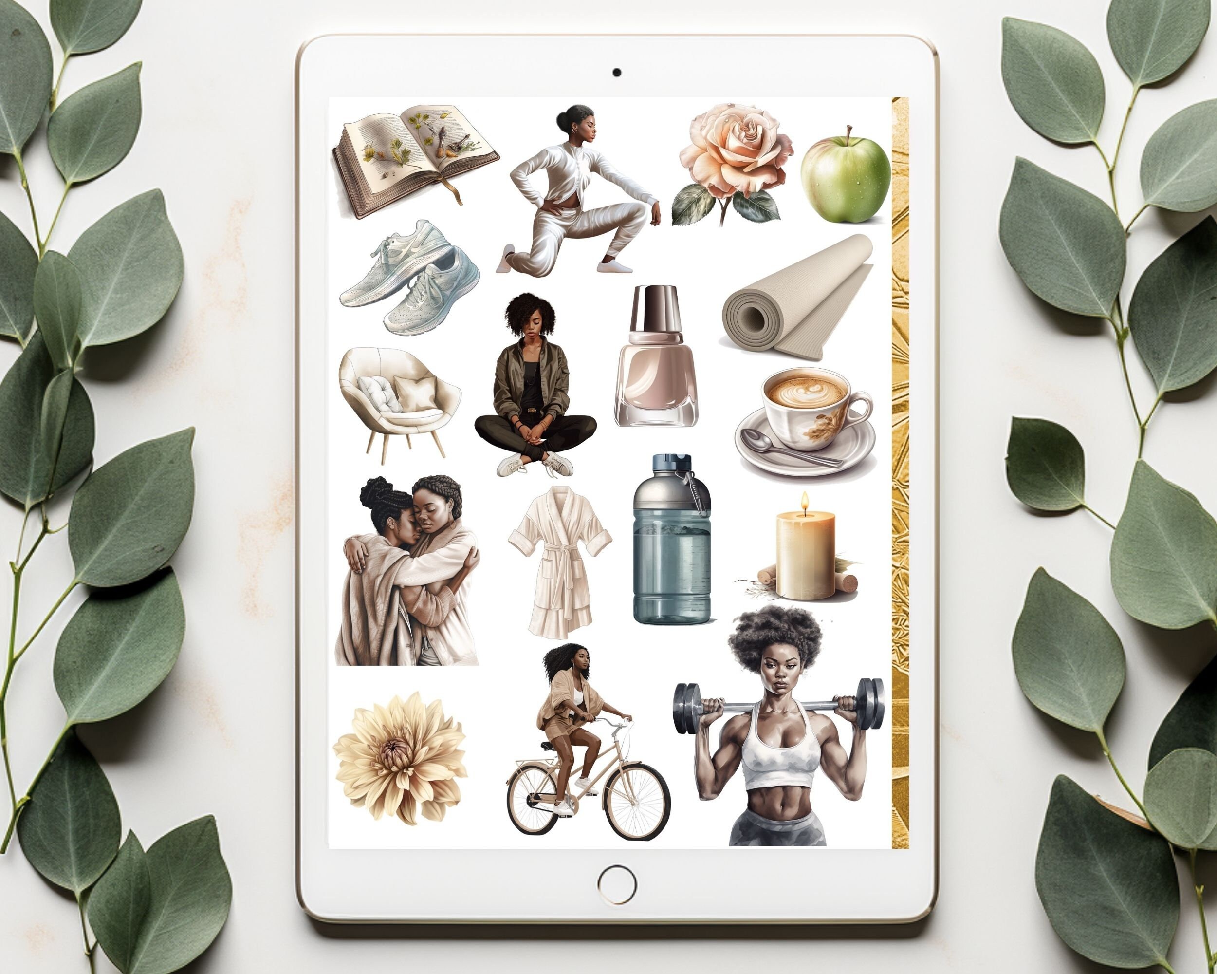 Self Care Stickers for Goodnotes 50 Selfcare Digital Stickers Goodnotes ...