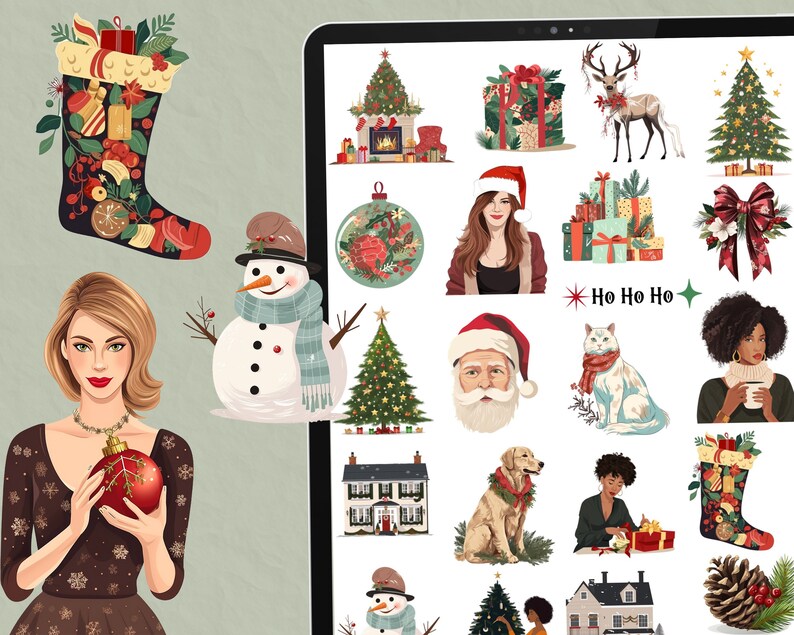 Holidays Digital Stickers for Goodnotes 65 Christmas - Etsy